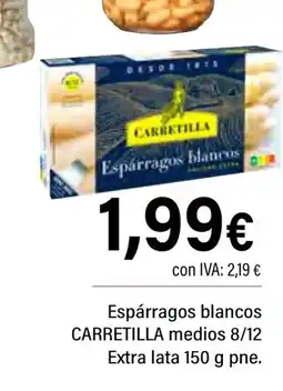 Cash Ifa CARRETILLA Espárragos blancos oferta