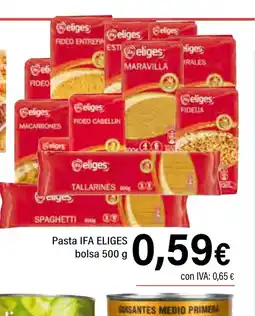 Cash Ifa IFA ELIGES Pasta bolsa oferta