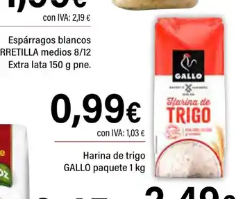 Cash Ifa GALLO Harina de trigo oferta