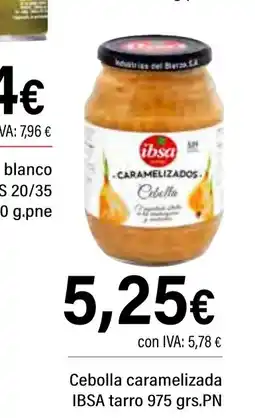 Cash Ifa IBSA Cebolla caramelizada oferta