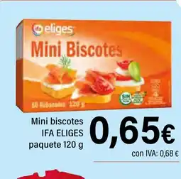 Cash Ifa IFA ELIGES Mini Biscotes paquete oferta