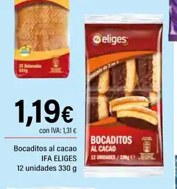 Cash Ifa IFA ELIGES Bocaditos al cacao oferta