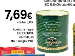 Cash Ifa EXCELENCIA Aceituna rellena de anchoa lata oferta
