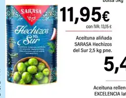 Cash Ifa SARASA Aceituna aliñada Hechizos del Sur oferta