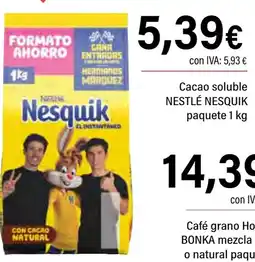 Cash Ifa NESTLÉ NESQUIK Cacao soluble oferta