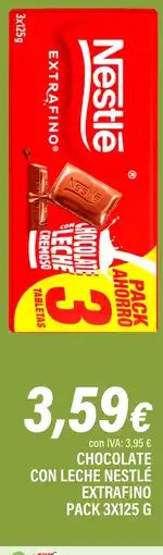 Cash Ifa Chocolate con leche nestlé extrafino oferta