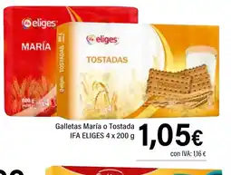 Cash Ifa IFA ELIGES Galletas María o Tostada oferta