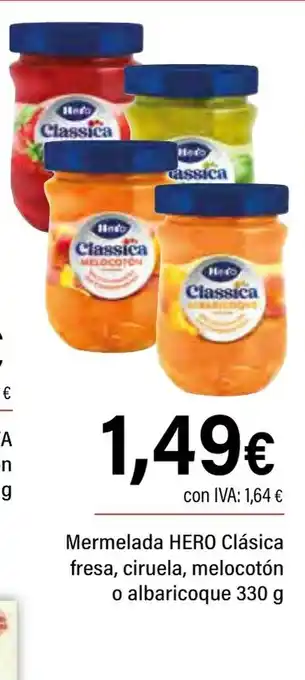 Cash Ifa HERO Mermelada Clásica fresa, ciruela, melocotón o albaricoque oferta
