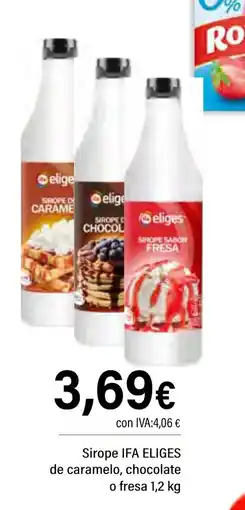 Cash Ifa IFA ELIGES Sirope de caramelo, chocolate o fresa oferta