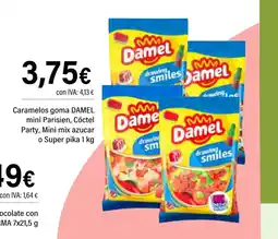 Cash Ifa DAMEL Caramelos goma mini Parisien, Cóctel Party, Mini mix azucar o Super pika oferta