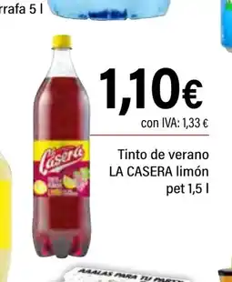 Cash Ifa LA CASERA Tinto de verano limón oferta