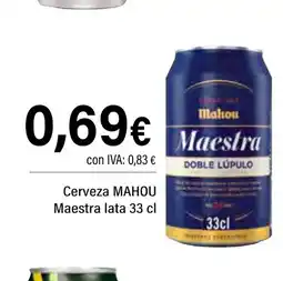 Cash Ifa MAHOU Cerveza Maestra lata oferta