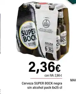 Cash Ifa SUPER BOCK Cerveza negra sin alcohol oferta