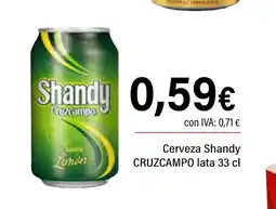 Cash Ifa CRUZCAMPO Cerveza Shandy lata oferta
