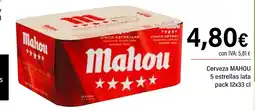 Cash Ifa MAHOU Cerveza 5 estrellas lata oferta