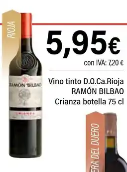 Cash Ifa RAMÓN BILBAO Vino tinto D.O.Ca.Rioja oferta
