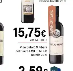 Cash Ifa EMILIO MORO Vino tinto D.O.Ribera del Duero oferta