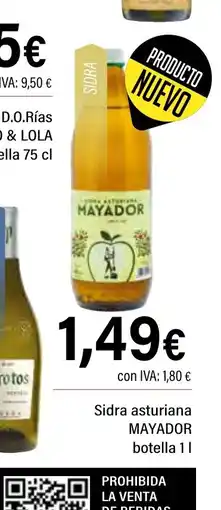 Cash Ifa MAYADOR Sidra asturiana oferta