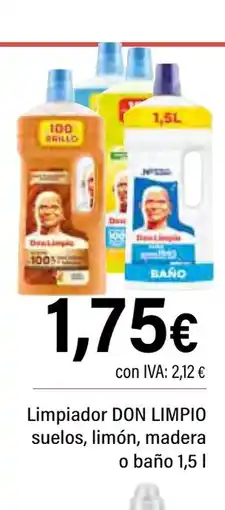 Cash Ifa DON LIMPIO Limpiador suelos, limón, madera o baño oferta