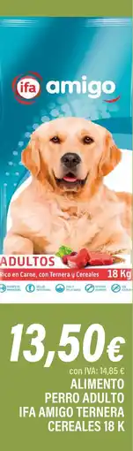 Cash Ifa IFA AMIGO Alimento perro adulto ternera oferta