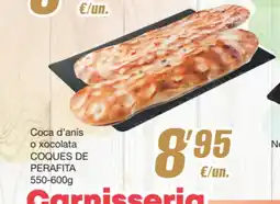 SPAR Fragadis COQUES DE PERAFITA Coca d'anís o xocolata oferta
