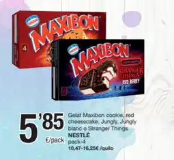 SPAR Fragadis NESTLÉ Gelat Maxibon cookie, red cheesecake, Jungly, Jungly blanc o stranger Things oferta