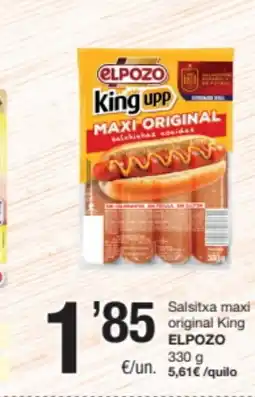 SPAR Fragadis ELPOZO Salsitxa maxi original King oferta