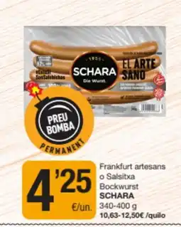 SPAR Fragadis SCHARA Frankfurt artesans o Salsitxa Bockwurst oferta
