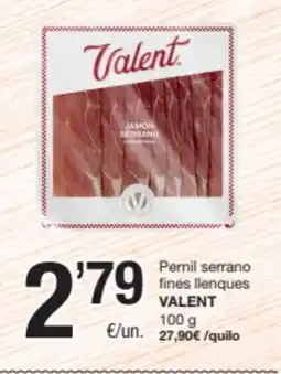 SPAR Fragadis VALENT Pernil serrano fines llenques oferta