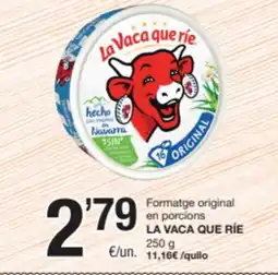 SPAR Fragadis LA VACA QUE RIE Formatge original en porcions oferta