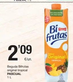 SPAR Fragadis PASCUAL Beguda Bifrutas original tropical oferta