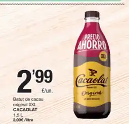 SPAR Fragadis CACAOLAT Batut de cacau original XXL oferta