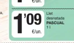 SPAR Fragadis PASCUAL Llet desnatada oferta