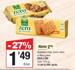 SPAR Fragadis GULLÓN Galetes chip xoco zero o fibra zero oferta