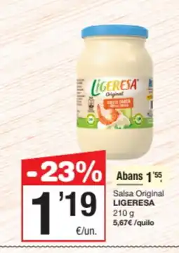 SPAR Fragadis LIGERESA Salsa Original oferta