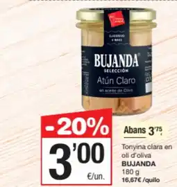 SPAR Fragadis BUJANDA Tonyina clara en oli d'oliva oferta