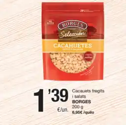 SPAR Fragadis BORGES Cacauets fregits i salats oferta