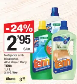 SPAR Fragadis TENN Netejador amb bioalcohol, Aloe Vera o Bany oferta