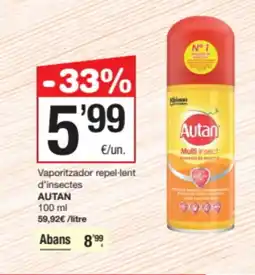 SPAR Fragadis AUTAN Vaporitzador repel-lent oferta