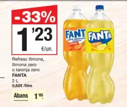 SPAR Fragadis FANTA Refresc llimona, Ilimona zero o taronja zero oferta