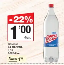 SPAR Fragadis LA CASERA Gaseosa oferta