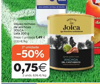 JOLCA Olivas recheas de anchoas