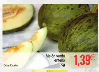 Melón verde enteiro
