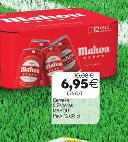 Plenus Supermercados MAHOU Cervexa 5 Estrellas oferta