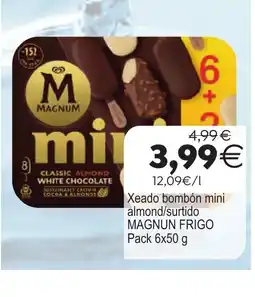 Plenus Supermercados MAGNUM Xeado bombón mini almond/surtido oferta