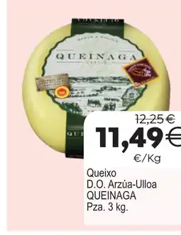 Plenus Supermercados QUEINAGA Queixo D.O. Arzúa-Ulloa oferta