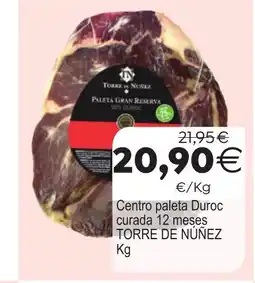 Plenus Supermercados TORRE DE NUÑEZ Centro paleta Duroc curada 12 meses oferta