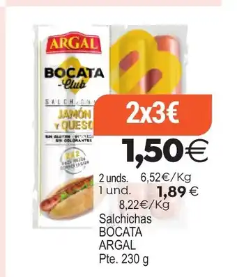 Plenus Supermercados ARGAL Salchichas oferta