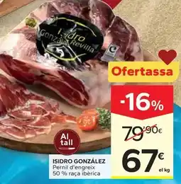 Caprabo Isidro gonzalez - pernil d'engreix oferta