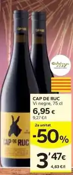 Caprabo Cap de ruc - vi negre oferta